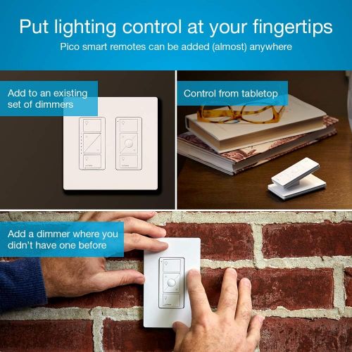  [아마존핫딜][아마존 핫딜] Lutron Caseta Smart Start Kit, Dimmer Switch with Smart Bridge and Wall Mount Pico Adapter, Works with Alexa, Apple HomeKit, and the Google Assistant | P-BDG-PKG1W-A | White