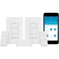 [아마존베스트]Lutron Caseta 무선 스마트 조명 조광기 스위치 스타터 키트, P-BDG-PKG2W-A