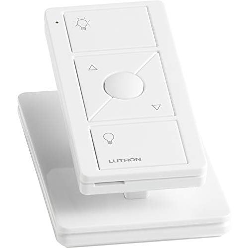  Lutron 3-Button with Raise/Lower Pico Remote for Caseta Wireless Smart Lighting Dimmer Switch, PJ2-3BRL-WH-L01R, White