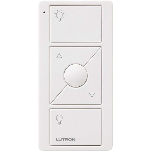  Lutron 3-Button with Raise/Lower Pico Remote for Caseta Wireless Smart Lighting Dimmer Switch, PJ2-3BRL-WH-L01R, White