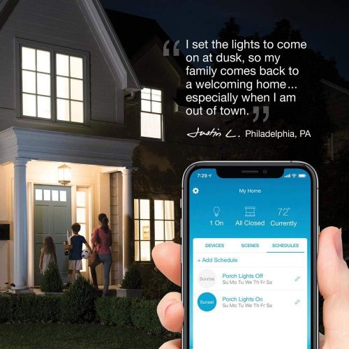  Lutron Caseta Deluxe Smart Dimmer Switch Kit Works with Alexa, Apple HomeKit, and the Google Assistant P-BDG-PKG2W-A White