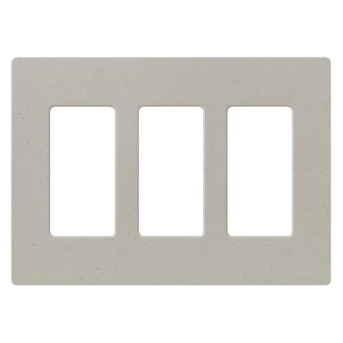  Lutron CW-3-WH-24 Claro 3-Gang Wall Plate, White, 24-Pack