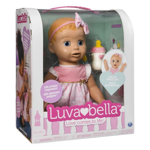  Luvabella Blonde Hair, Responsive Baby Doll with Real Expressions and Movement, for Ages 4 and Up