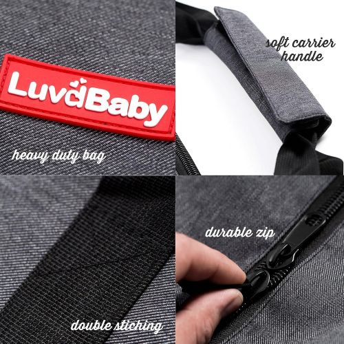  Luvdbaby Premium Umbrella Stroller Bag for Airplane Gate Check in - Travel Cover Denim