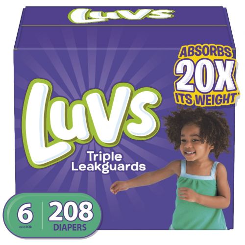  Luvs Ultra Leakguards Diapers, Size 6, 124 Diapers