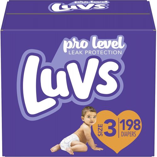  Luvs (LUVSD) Diapers Size 3, 198 Count - Luvs Ultra Leakguards Disposable Baby Diapers, ONE MONTH SUPPLY (Packaging May Vary)