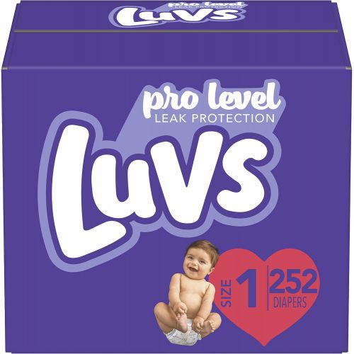  Luvs (LUVSD) Diapers Newborn / Size 1 (8-14 lb), 252 Count - Luvs Ultra Leakguards Disposable Baby Diapers, ONE MONTH SUPPLY (Packaging May Vary)