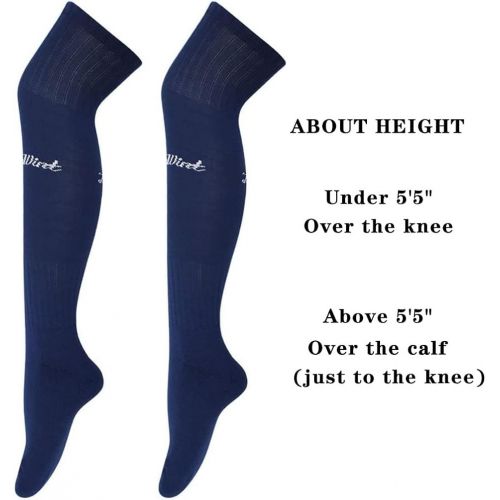  Luwint Cusioned Over-the-Calf Soccer Socks, Mens and Womens size 5-10