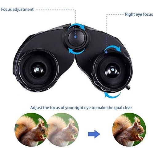  [아마존베스트]Luwint 8 X 21 Binoculars, Compact and Image Stabilized (Blue)