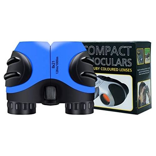  [아마존베스트]Luwint 8 X 21 Binoculars, Compact and Image Stabilized (Blue)