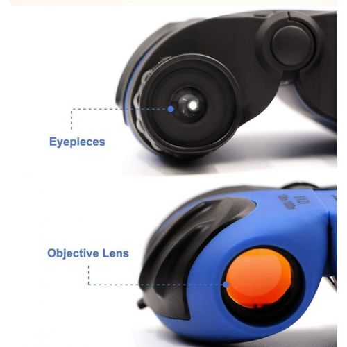  [아마존베스트]Luwint 8 X 21 Binoculars, Compact and Image Stabilized (Blue)