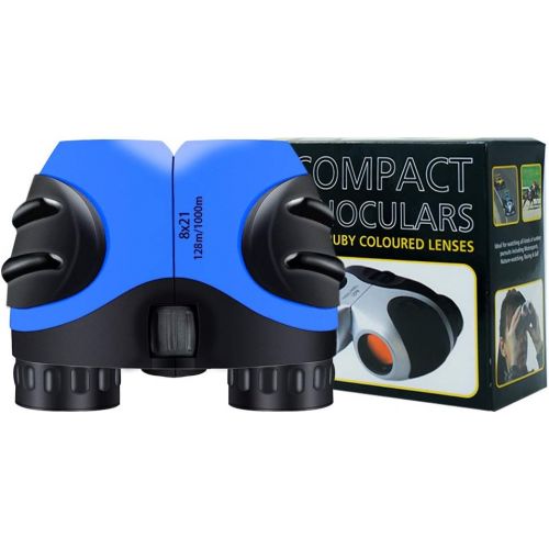  [아마존베스트]Luwint 8 X 21 Binoculars, Compact and Image Stabilized (Blue)