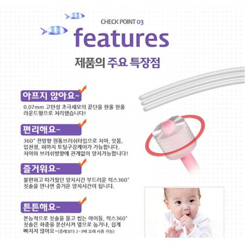  Vivatec Lux 360 Degree Toddler and Child Toothbrush_Step1 ( 4~24 months)