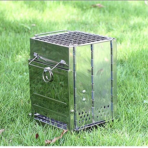  LUX Outdoor Portable Wood Stove, Multifunctional Windproof Charcoal Alcohol Wood Stove for Picnic, Barbecue, Cooking, Water Boiling
