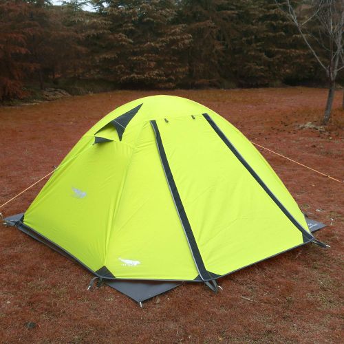  Luxe Tempo 2 Person 4 Season Tents Freestanding for Camping Backpacking Aluminum Poles All Weather Tested & Approved 2 Door 2 Vestibules Reflective