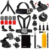 Luxebell Accessories Kit for AKASO EK5000 EK7000 4K WiFi Action Camera GoPro Hero 9 8 7 6 5/Session 5/Hero 4/3+/3/2/1 Max Fusion SJ4000 SJ5000