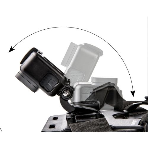  Luxebell Chest Mount Harness Strap for Gopro Hero 8 7 6 5 4 3 3+ Max Session Black Silver Fusion and Sjcam with J-Hook - Fully Adjustable Strap Size