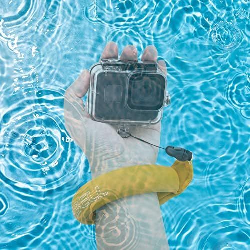  Waterproof Camera Float, Luxebell Universal Foam Floating Wrist Strap for GoPro Hero 8 7 6 5, Nikon, Olympus, Canon, Keys, Sunglasses and Phones Orange & Red