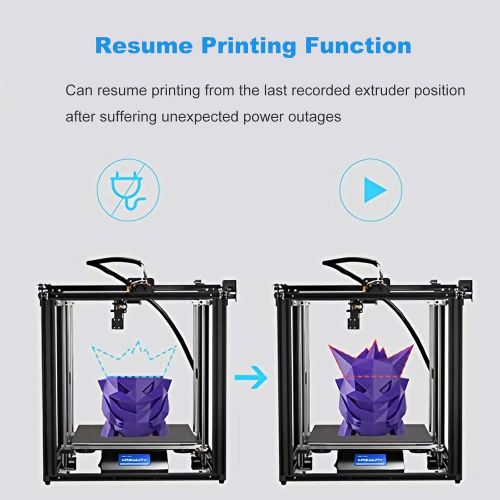  Luxnwatts Official Creality Ender 5 Pro 3D Printer Upgrade Silent Mainboard with Metal Extruder Frame Use Capricorn Bowden PTFE Tubing 220 x 220 x 300mm Build Volume