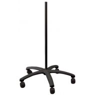 Luxo 50036BK 34 Rolling Floor Stand with Casters and Glides, Black