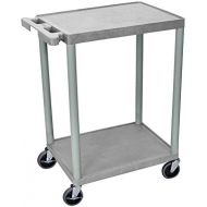 LuxorH.Wilson Luxor Multipurpose 2 Shelf Cart - Gray