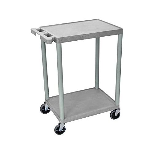  LuxorH.Wilson Luxor Multipurpose 2 Shelf Cart - Gray