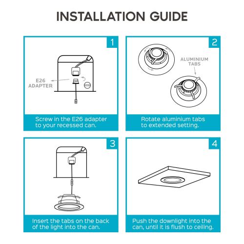  Luxrite 4 Inch Dimmable LED Recessed Lights, 10W, 2700K Warm White, 670 Lumens, Retrofit LED Can Lights 60W Equivalent, IC Rated, Energy Star, DOB, ETL & Damp Rated (4 Pack)