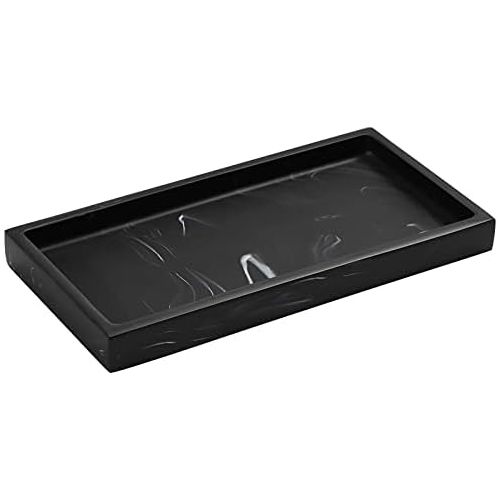  Besuchen Sie den Luxspire-Store Luxspire Badezimmertablett, Harz Vanity Dresser Tablett Teller Organizer Deko Rechteckige Platte fuer Gewebe, Kerzen, Handtuch, Bad Schmuckaufbewahrung Kleine Pflanze Dekorplatte -