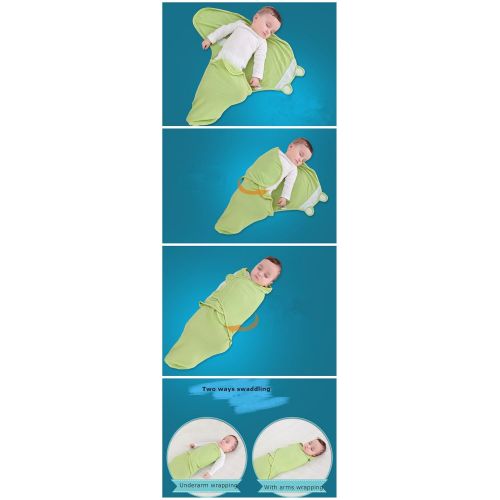  Luyusbaby Newborn Baby Sleeping Bag Swaddle Wrap Receiving Blanket 1-5 Months,Girl