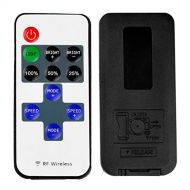 Lvyinyin Mini RF Wireless Remote Controller 11-key with DC Connector for Single Color 3528 5050 LED Strip Lights 12V Under Cabinet Lighting