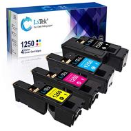 LxTek Compatible Toner Cartridge Replacement for Dell 1250 810WH C5GC3 XMX5D WM2JC to use with 1250c C1760nw C1765nfw C1765nf 1350cnw 1355cn 1355cnw Printer (Black Cyan Magenta Yel