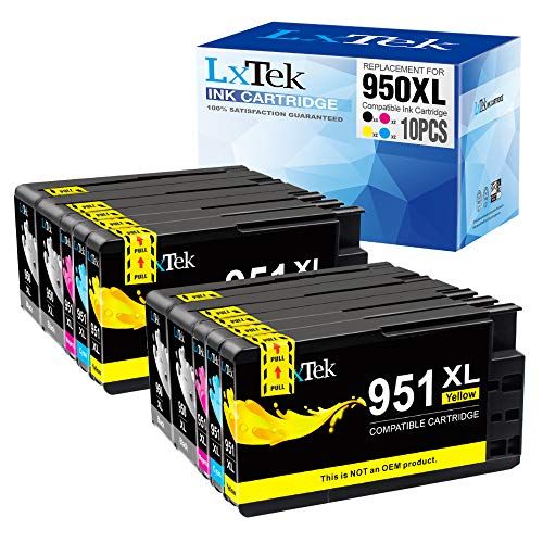  LxTek Compatible Ink Cartridges Replacement for HP 950XL 951XL 950 XL 951 XL to use with OfficeJet PRO 8600 8610 8620 8630 8100 8625 8615 276dw (4 Black,2 Cyan,2 Magenta,2 Yellow,1