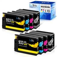 LxTek Compatible Ink Cartridge Replacement for HP 932XL 933XL 932 933 to Compatible with Officejet 7110 6600 6700 6100 7612 7610 (2 Black, 2 Cyan, 2 Magenta, 2 Yellow, 8 Pack)