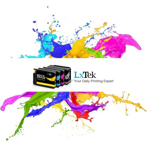  LxTek Compatible Ink Cartridge Replacement for HP 932XL 933XL 932 933 to Compatible with Officejet 7110 6600 6700 6100 7612 7610 (2 Black, 2 Cyan, 2 Magenta, 2 Yellow, 8 Pack)