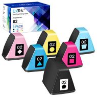LxTek Compatible Ink Cartridges Replacement for HP 02 Ink Cartridge to use with Photosmart D7155 D7160 D7245 D7255 D7363 D7460 3210 3310 C5180 C6250 C6280 C7280 C7180 C8180 Printer