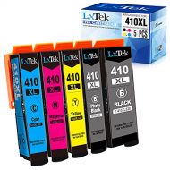 LxTek Remanufactured Ink Cartridge Replacement for Epson 410 XL 410XL T410XL to use with Expression XP-640 XP-830 XP-7100 XP-630 XP-635 XP-530 Printer (5-Pack)