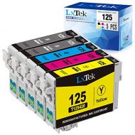 LxTek Remanufactured Ink Cartridge Replacement for 125 T125 to use for Workforce 320 323 325 520 Stylus NX125 NX230 NX625 NX127 NX130 NX420 NX530 Printer (5-Pack)