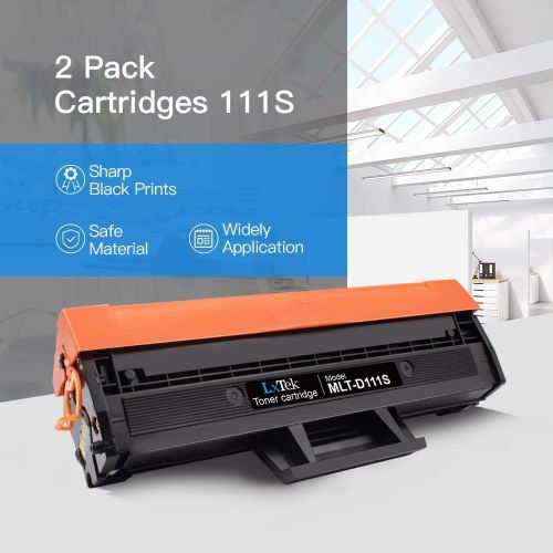  LxTek Compatible Toner Cartridge Replacement for Samsung 111S 111L MLT-D111S MLT-D111L to use with Samsung Xpress SL-M2020W M2020W SL-M2070FW M2070FW SL-M2070W M2070W Printer (2 Bl