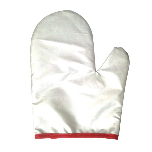  Lyanther Garment Steamer Iron-On Gloves Mitt Anti Steam Gloves Durable Heat Resistant Waterproof Protective Iron Glove for Garment Steamer Silver 1 Pair