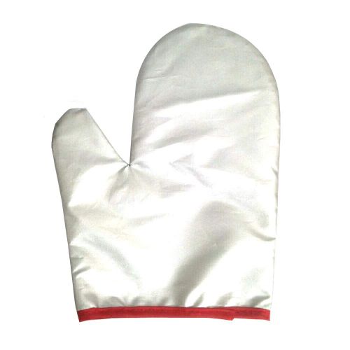  Lyanther Garment Steamer Iron-On Gloves Mitt Anti Steam Gloves Durable Heat Resistant Waterproof Protective Iron Glove for Garment Steamer Silver 1 Pair