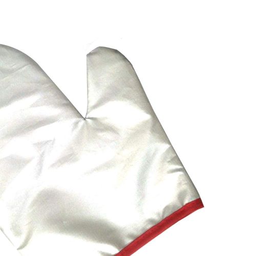  Lyanther Garment Steamer Iron-On Gloves Mitt Anti Steam Gloves Durable Heat Resistant Waterproof Protective Iron Glove for Garment Steamer Silver 1 Pair