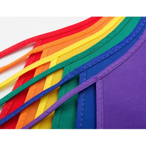  [아마존베스트]Children's Childrens Artists Fabric Aprons - Classroom,Kitchen, Community Event, Crafts & Art Painting Activity. Safe Clean 24 Pack Assorted Colors