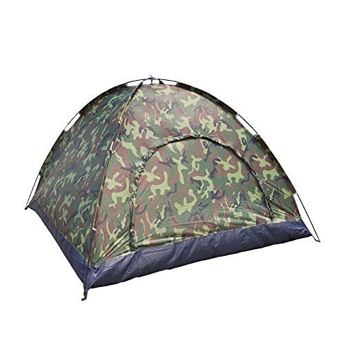  Lykos 3-4 Person Outdoor Festival Camping Hiking Folding Dome Tent Waterproof Camouflage