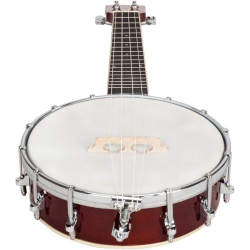  [아마존베스트]Lykos Top Grade Exquisite Professional Wood Metal 4/5/6-string Banjo White & Wood Color (4-String)