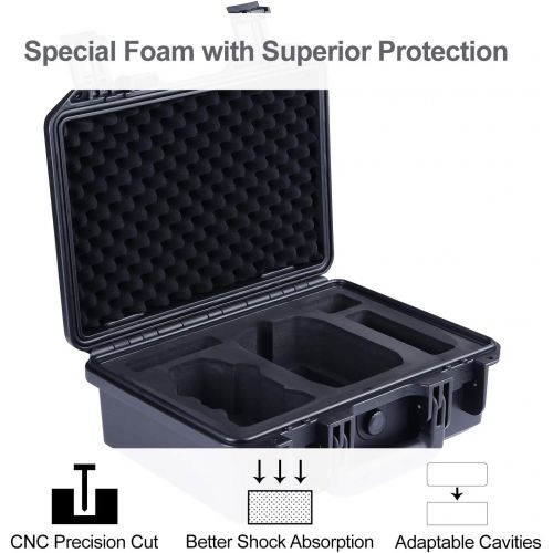  [아마존베스트]Lykus Titan MM200 Waterproof Hard Case for DJI Mini 2 Mavic Mini 2 Fly More Combo