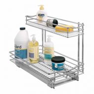 Lynk Professional Sink Cabinet Organizer with Pull Out Out Two Tier Sliding Shelf, 11.5w x 21d x 14h -Inch, Chrome