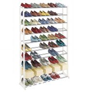 Lynk 50 Pair Shoe Rack - 10 Tier - Shoe Shelf Organizer - White