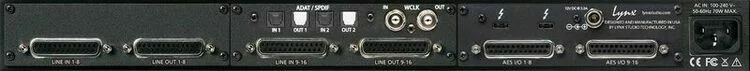  Lynx Aurora (n) 16-TB3 16-channel AD/DA Converter with AES, ADAT, and Thunderbolt 3 Interface