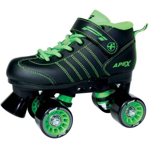  LYNX Apex Kids Quad Roller Rink Skate Green 13J