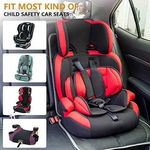  Lyork Car Seat Protector, 2 Pack Large Auto Car Seat Protectors for Child Car Seat, Thick Carseat Seat Protector with Organizer Pockets, Vehicle Dog Cover Pad for SUV Sedan Truck Leather